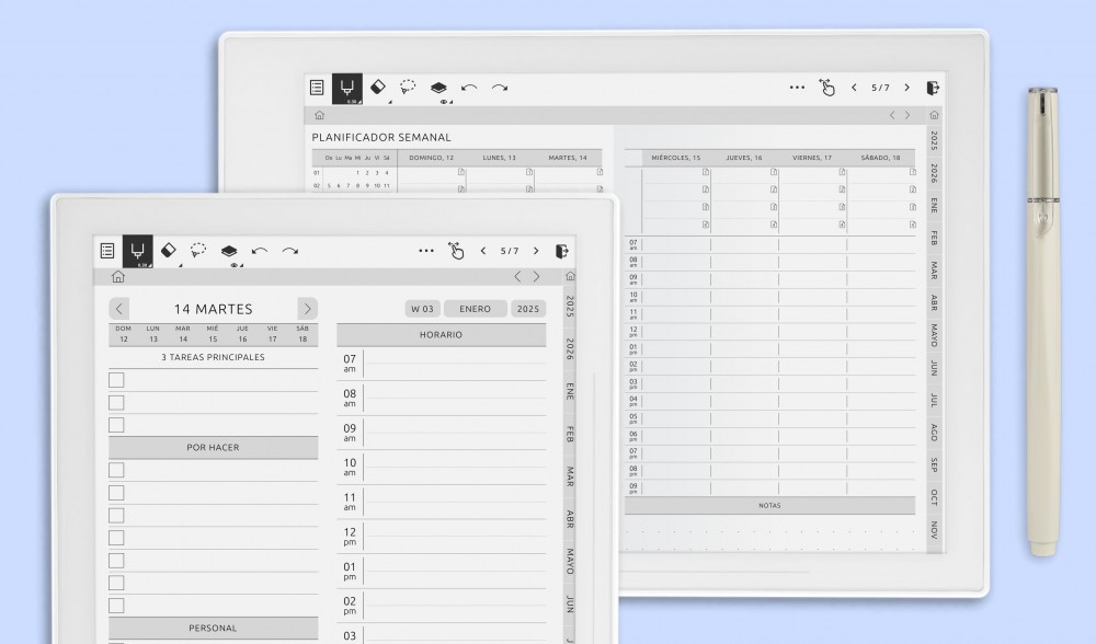 Planificacióres para Supernote