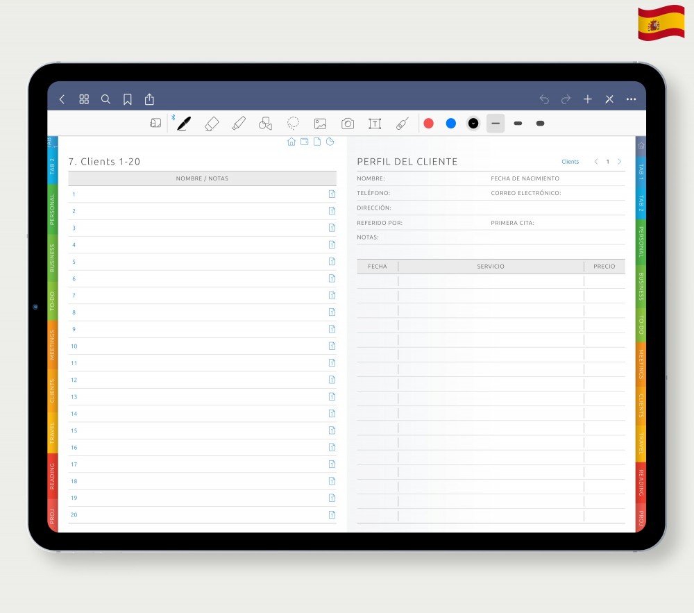 Personaliza tu sistema de planificación Template for Digital Planner Personaliza tu sistema de planificación for Digital Planner