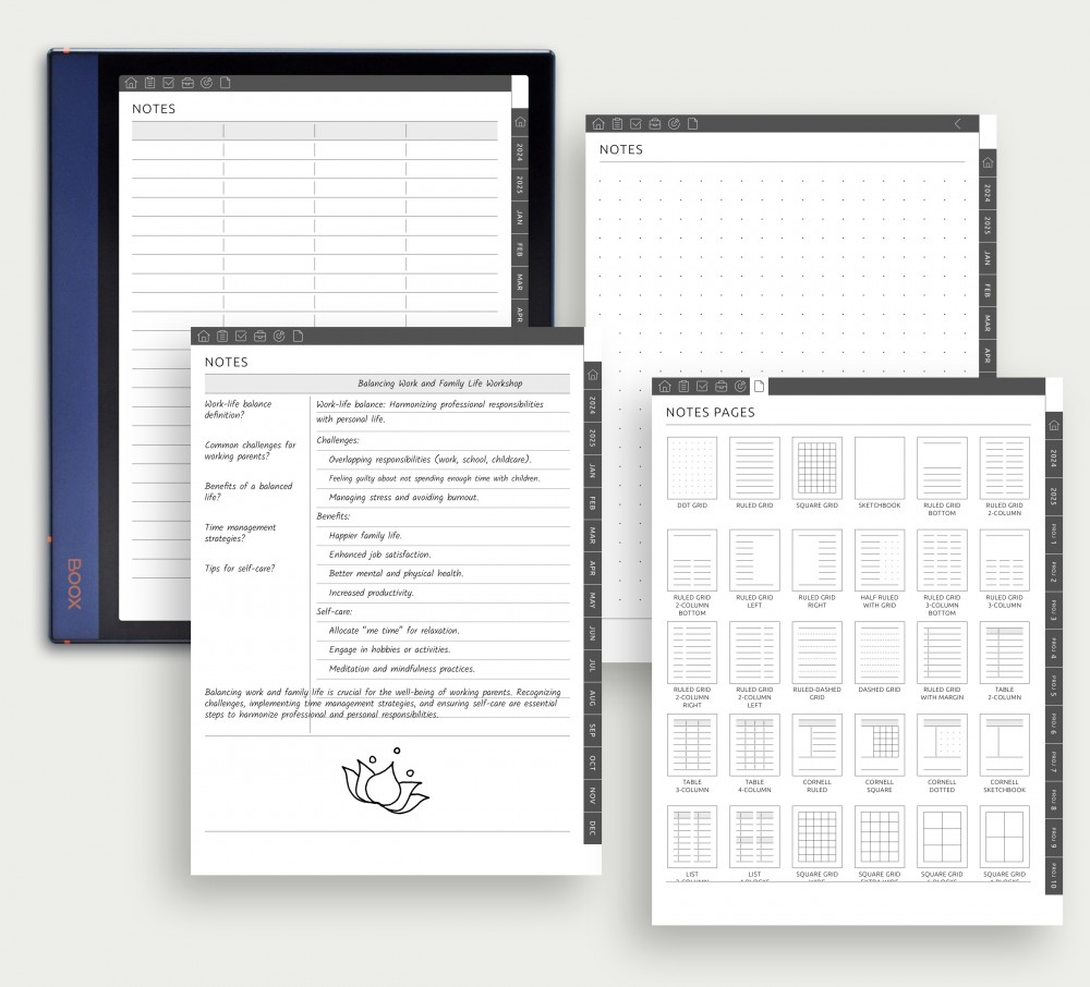 Enhance Your Note-Taking Experience Template for Boox Note