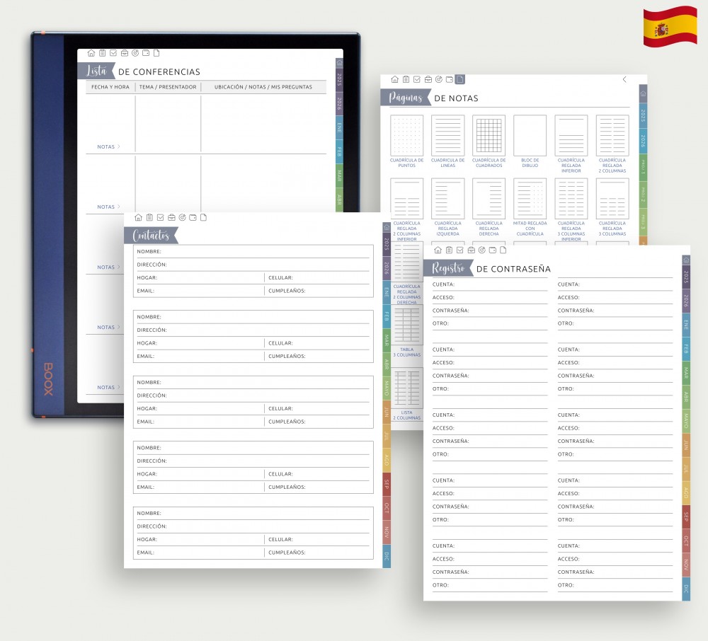 Notas, listas y elementos esenciales en un solo lugar for Boox Note Planner Notas, listas y elementos esenciales en un solo lugar Template for Boox Note