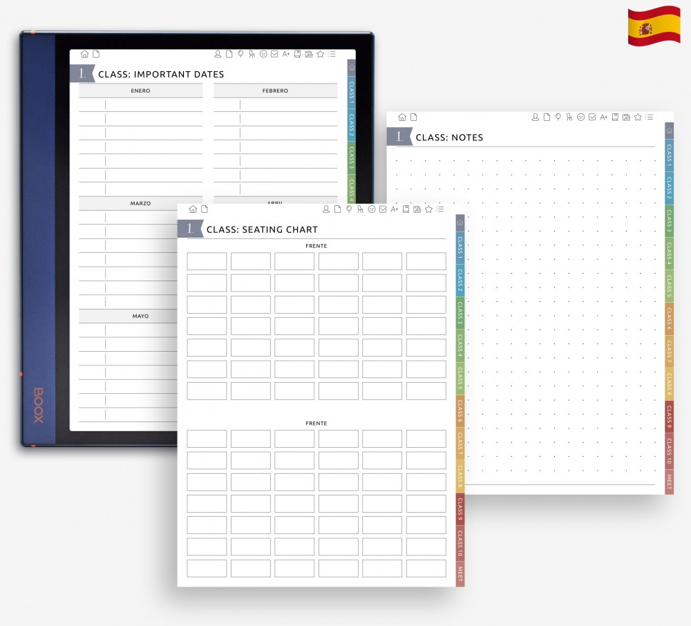 🪑 Organiza, toma notas y haz seguimiento con facilidad Template for Boox Note