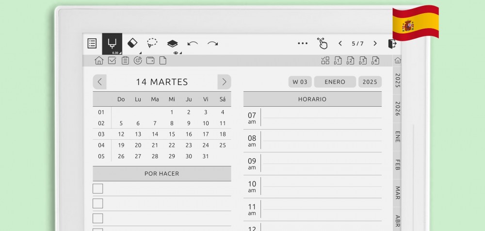 Planificador Diario Supernote