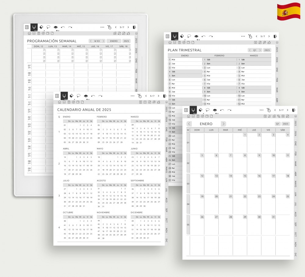 Agilice la gestión de citas for Supernote Planner Agilice la gestión de citas Template for Supernote