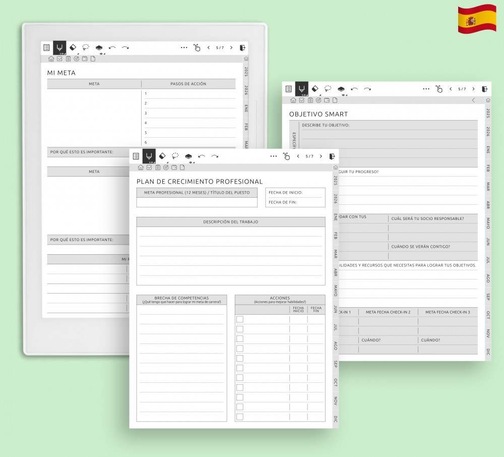 Encienda su potencial: Libere sus ambiciones con nuestro planificador orientado a objetivos for Supernote Planner Encienda su potencial: Libere sus ambiciones con nuestro planificador orientado a objetivos Template for Supernote