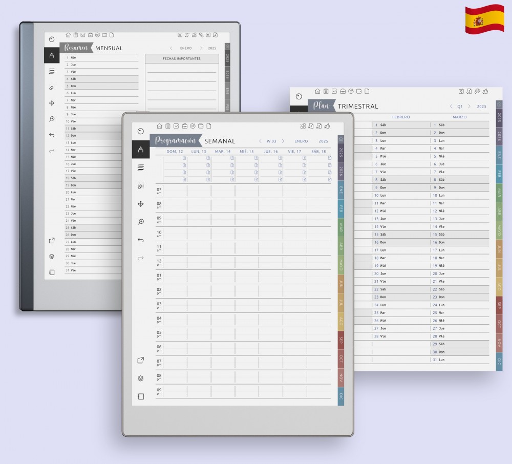 Revoluciona tu planificación con nuestro planificador personalizable for reMarkable Revoluciona tu planificación con nuestro planificador personalizable Template for reMarkable