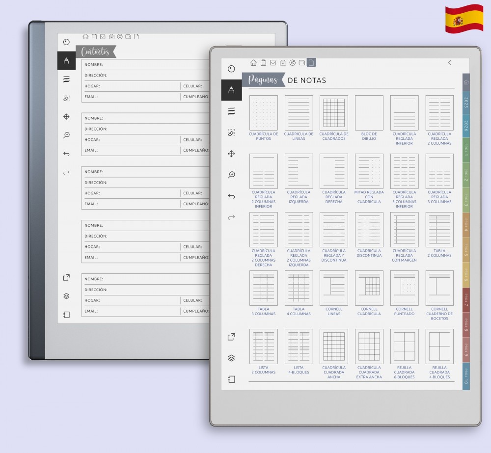 Personaliza tu forma de tomar notas for reMarkable Personaliza tu forma de tomar notas Template for reMarkable