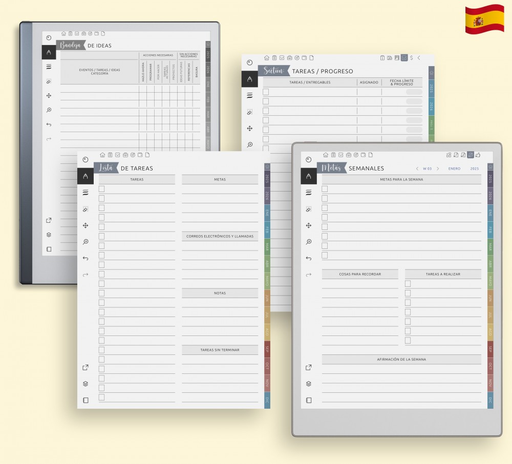 Desata tu productividad con nuestro planificador semanal reMarkable for reMarkable Desata tu productividad con nuestro planificador semanal reMarkable Template for reMarkable