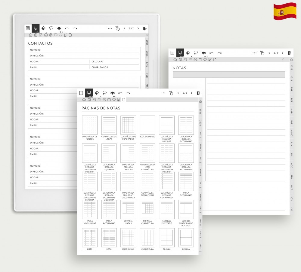Da rienda suelta a tu creatividad: personaliza tu forma de tomar notas for Supernote Planner Da rienda suelta a tu creatividad: personaliza tu forma de tomar notas Template for Supernote