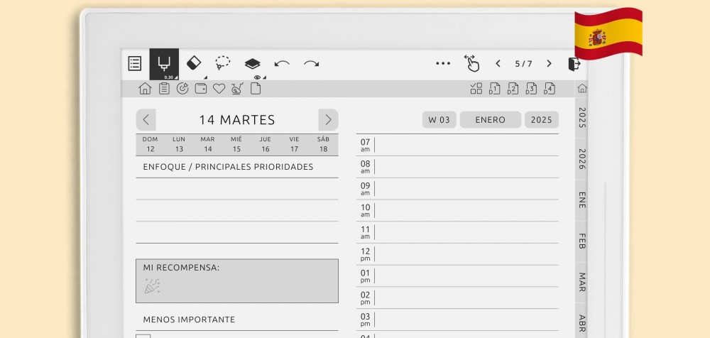 Planificador TDAH Supernote