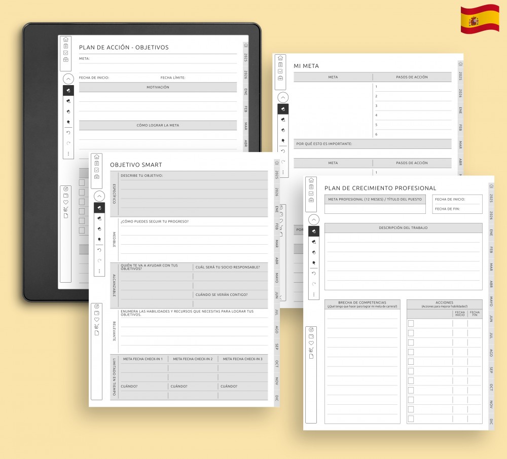Haz realidad tus sueños: potencia tus metas con nuestro planificador for Kindle Scribe Haz realidad tus sueños: potencia tus metas con nuestro planificador for Kindle Scribe