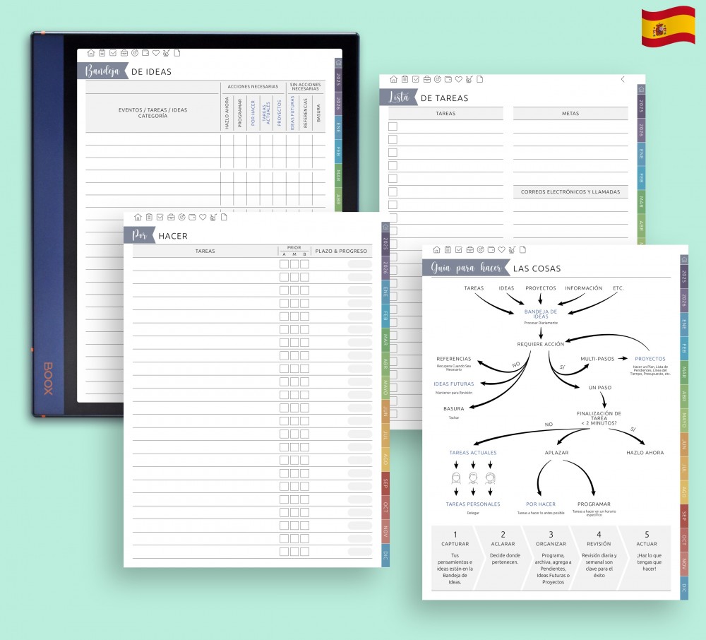 Mejore su experiencia en la gestión de tareas for Boox Note Planner Mejore su experiencia en la gestión de tareas Template for Boox Note