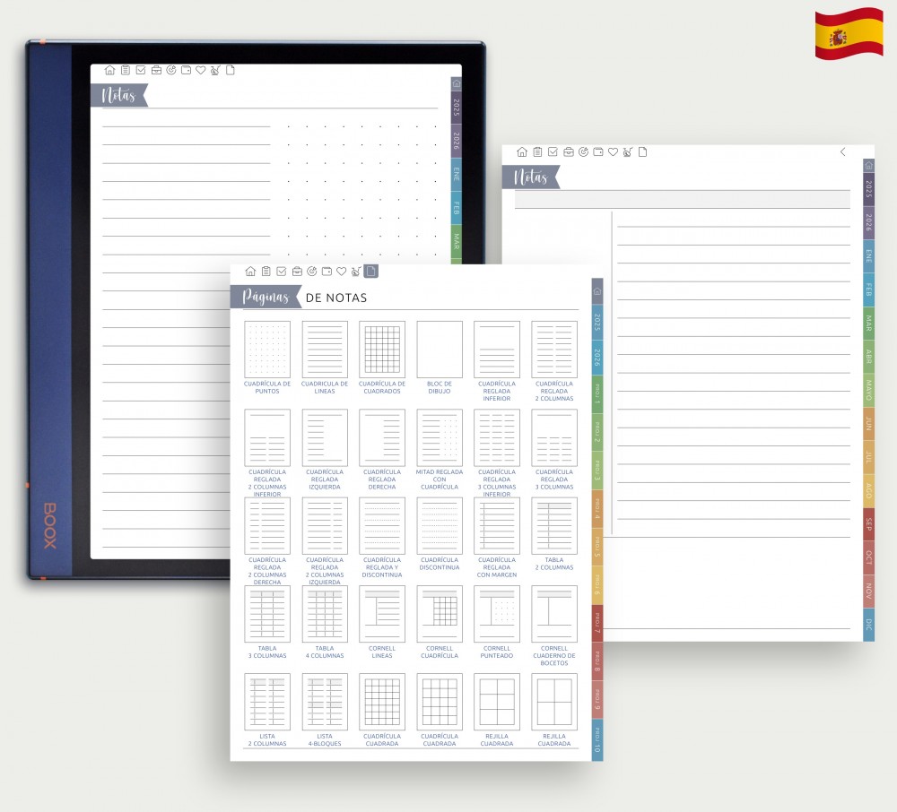 Personalice su toma de notas con nuestras plantillas flexibles for Boox Note Planner Personalice su toma de notas con nuestras plantillas flexibles Template for Boox Note