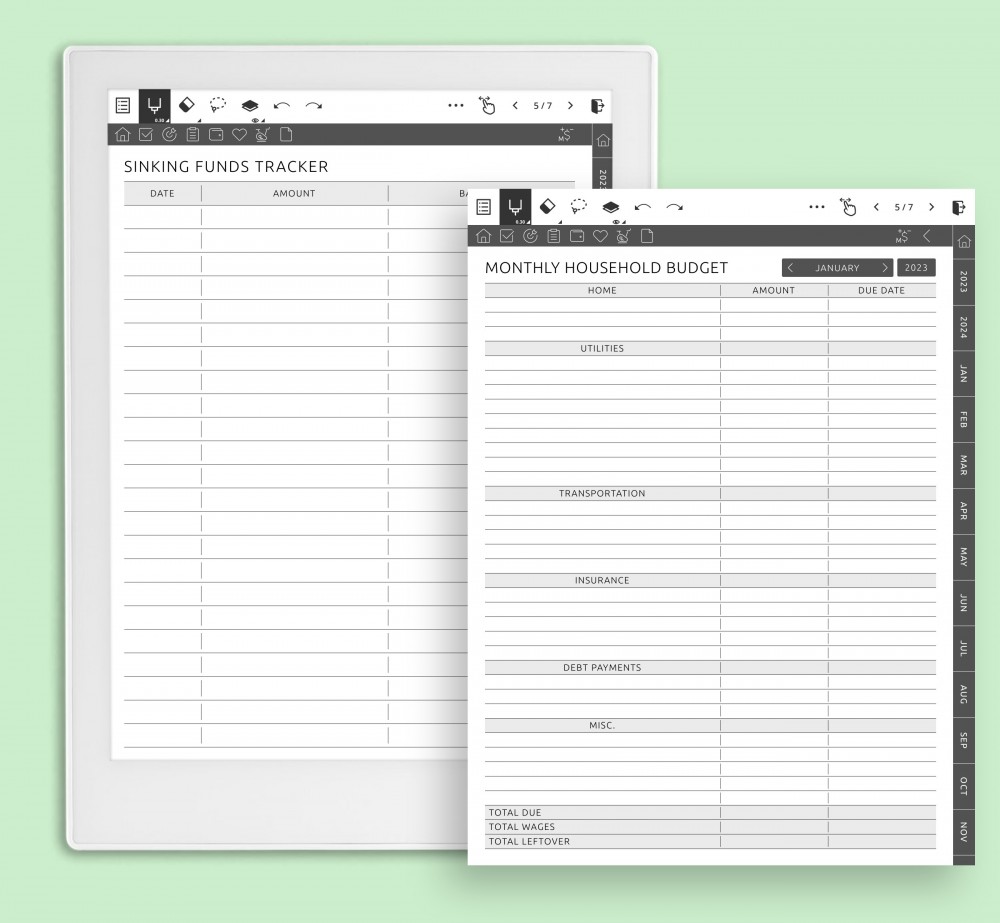 Take Control of Your Finances: Unlock Financial Freedom with 10 Powerful Templates for Supernote Planner Take Control of Your Finances: Unlock Financial Freedom with 10 Powerful Templates Template for Supernote