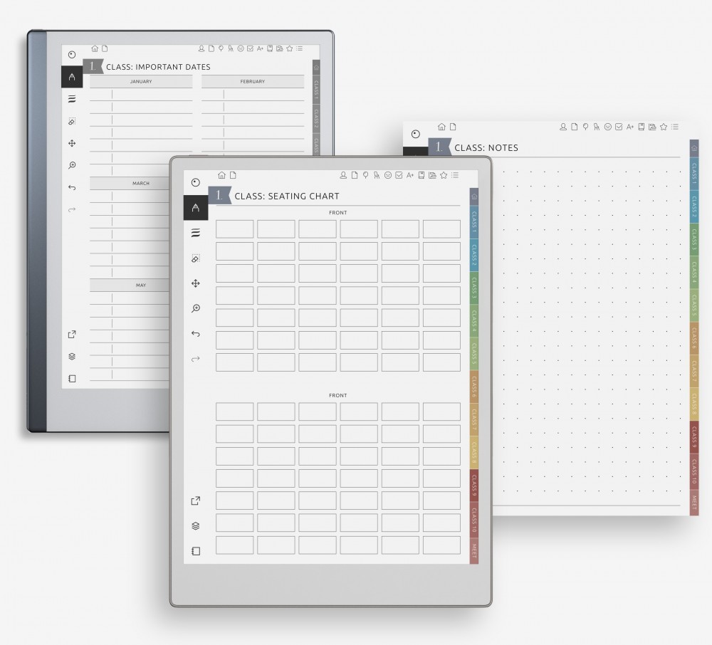 🪑 Map Seating, Jot Notes, and Track What Matters for reMarkable 🪑 Map Seating, Jot Notes, and Track What Matters Template for reMarkable