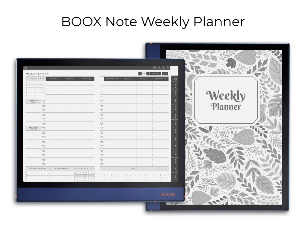 ONYX BOOX - Weekly Planner ONYX BOOX - Weekly Planner