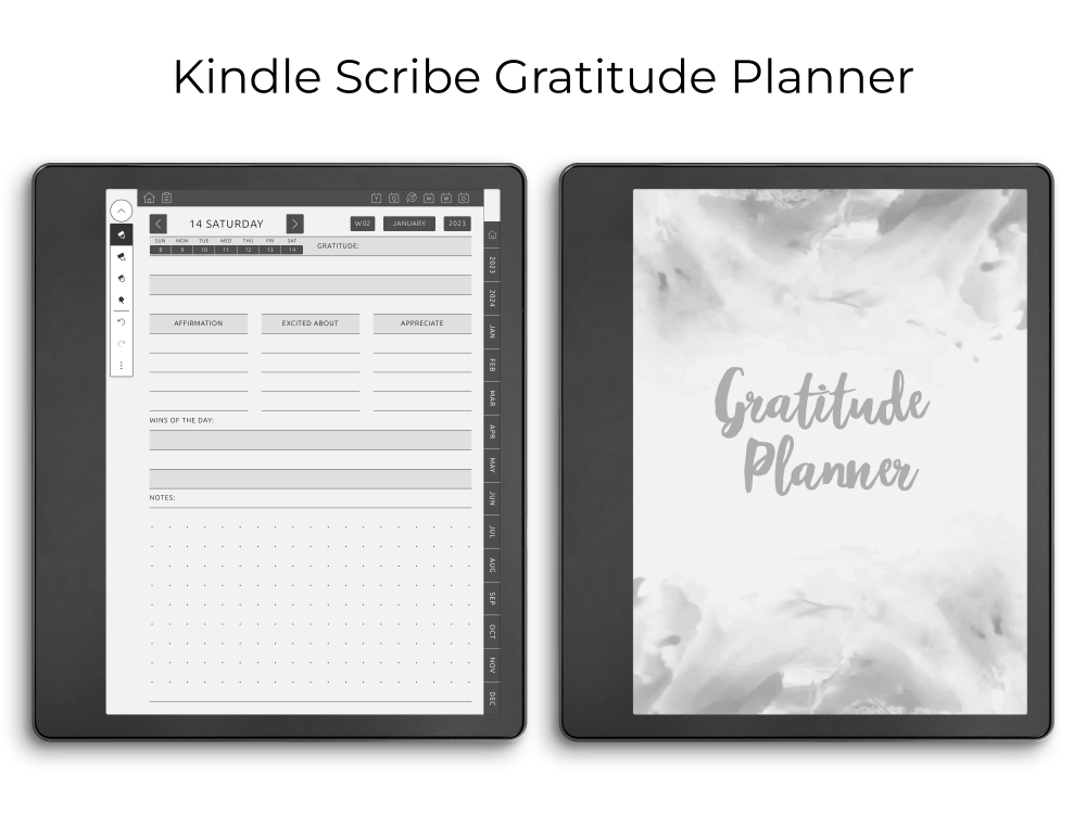Kindle Scribe Gratitude Planner Kindle Scribe Gratitude Planner