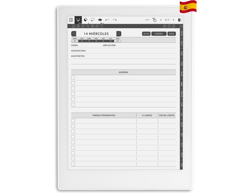 Notas de reuniones de negocios para Supernote