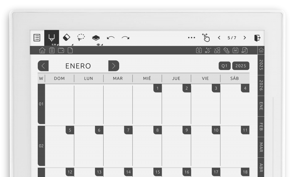 teaser para el calendario de supernotas a 5 años