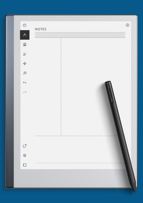 reMarkable Cornell Note Taking Template