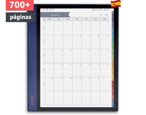 ONYX BOOX - Calendario Mensual para 5 años