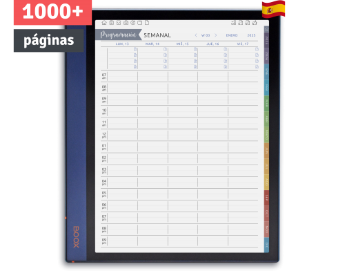 planificador semanal para onyx boox