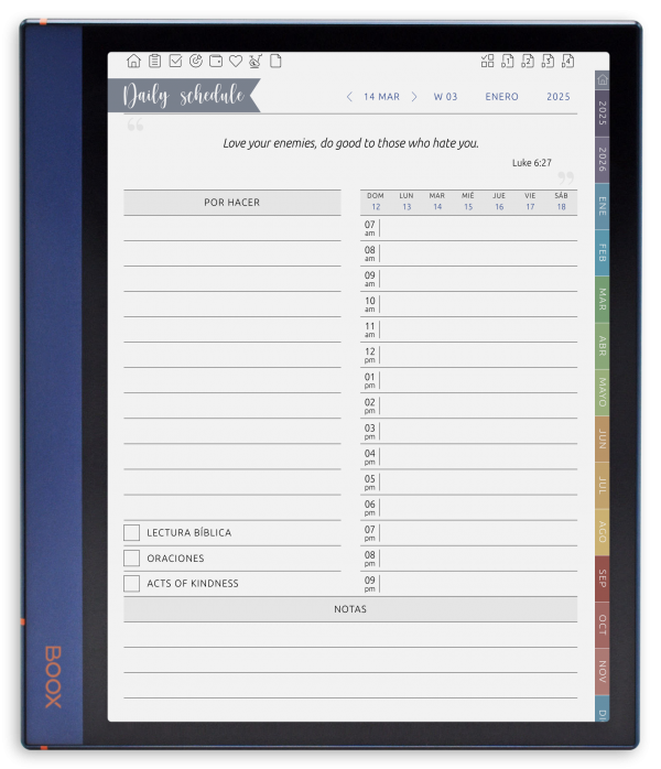 Christian Planner for Onyx Boox